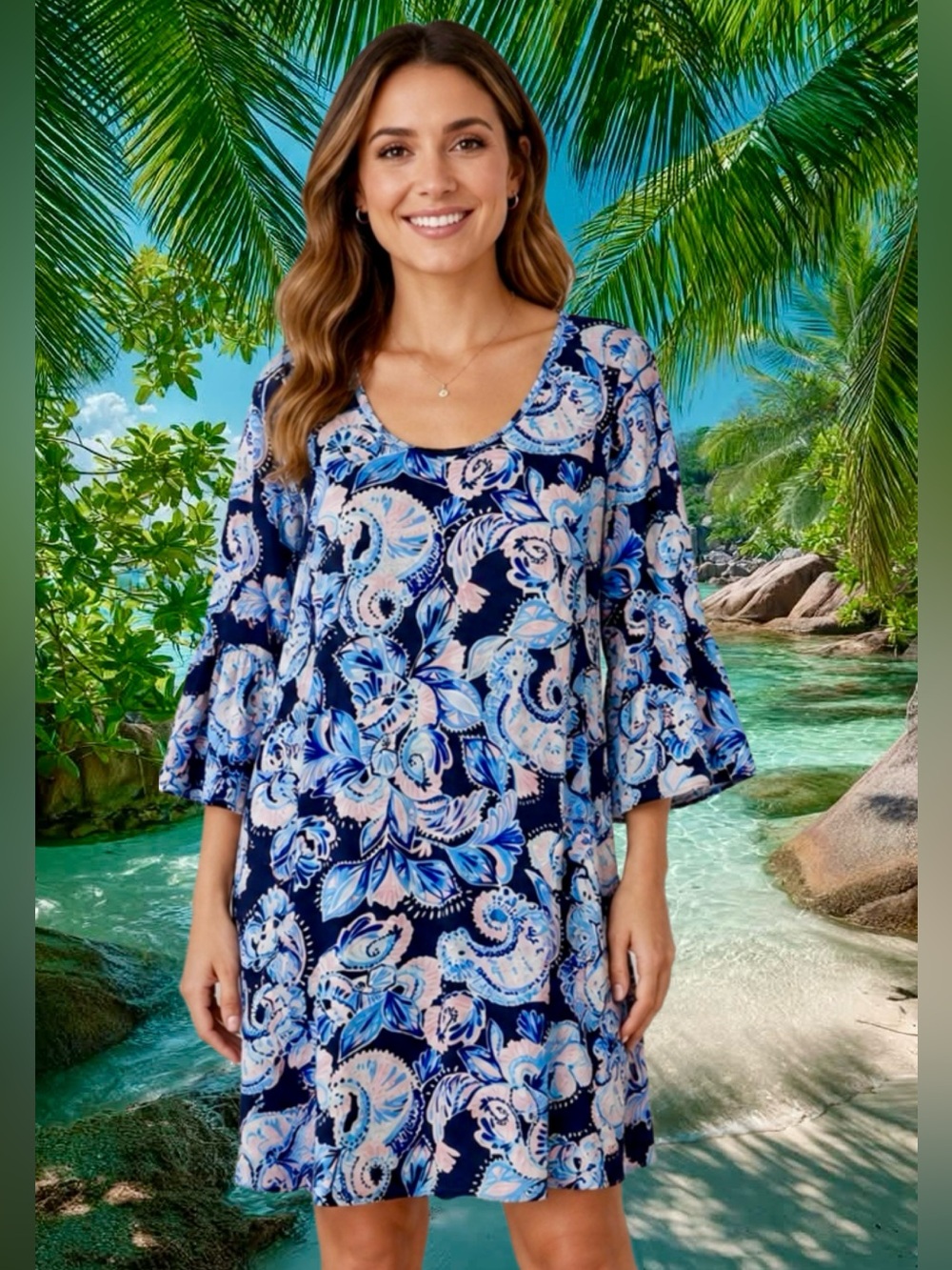 Lilly Pulitzer Carlile Dress Holy Flockamolie Size Small $118